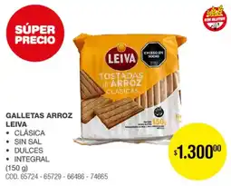 Atomo Conviene Leiva galletas arroz oferta