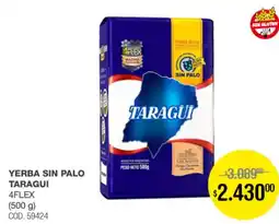 Atomo Conviene Taragui yerba sin palo 4flex oferta