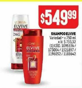 Makro Shampoo Elvive oferta