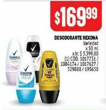 Makro Desodorante Rexona oferta