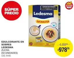 Atomo Conviene Edulcorante en sobres ledesma zucra oferta