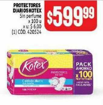 Makro Protectores Diarios Kotex oferta