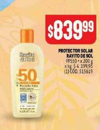 Makro Protector Solar Rayito De Sol oferta