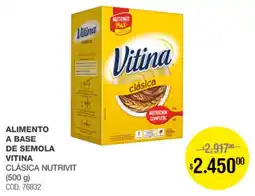 Atomo Conviene Vitina alimento a base de semola oferta