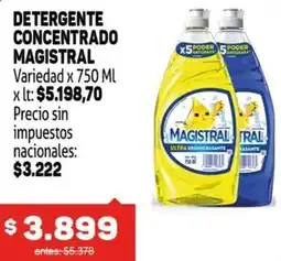 Makro Magistral detergente concentrado variedad oferta