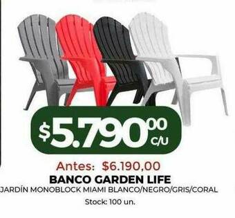 Super MAMI Banco Garden Life oferta