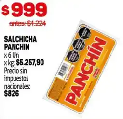 Makro Panchín salchicha oferta