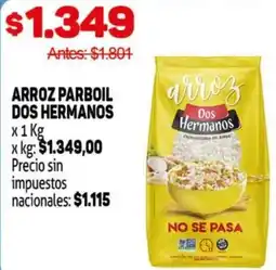Makro Dos hermanos arroz parboil oferta