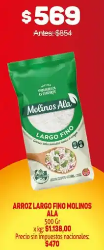 Makro Molinos ala arroz largo fino oferta