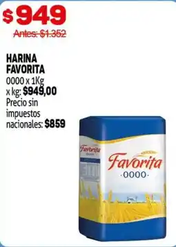 Makro Favorita harina 0000 oferta