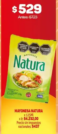 Makro Natura mayonesa oferta