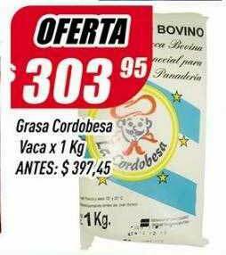 Supermercados Comodin Grasa Cordobesa Vaca oferta