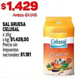Makro Celusal sal gruesa oferta