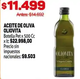 Makro Oliovita aceite de oliva botella pet oferta