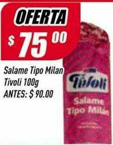 Supermercados Comodin Salame Tipo Milan Tivoli oferta