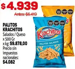 Makro Krachitos palitos alados/queso oferta