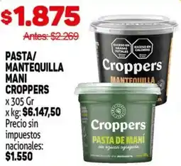 Makro Croppers pasta/ mantequilla mani oferta