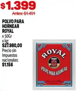Makro Royal polvo para hornear oferta