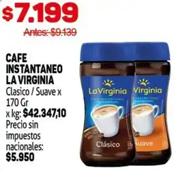 Makro La virginia cafe instantaneo clasico/suave oferta