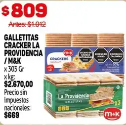 Makro M&K la providencia galletitas cracker oferta