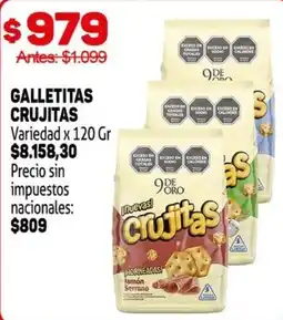 Makro Crujitas galletitas variedad oferta