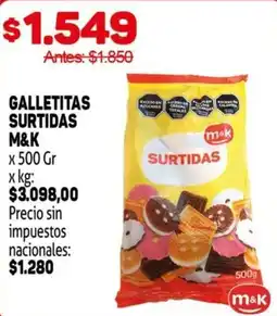 Makro M&K galletitas surtidas oferta