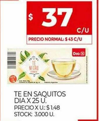 Supermercados DIA Te En Saquitos Dia oferta