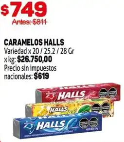 Makro Halls caramelos variedad oferta