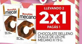 Supermercados DIA Chocolate Relleno Dulce De Leche Mecano oferta