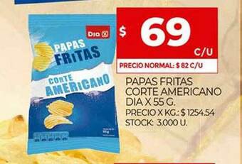 Supermercados DIA Papas Fritas Corte Americano Dia oferta