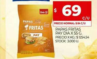 Supermercados DIA Papas Fritas Pay Dia oferta