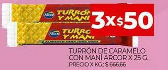 Supermercados DIA Turrón De Caramelo Con Maní Arcor oferta
