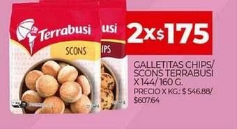 Supermercados DIA Galletitas Chips Scons Terrabusi oferta