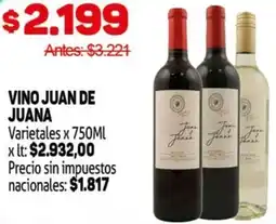 Makro Juan de juana vino varietales oferta