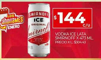 Supermercados DIA Vodka Ice Lata Smirnoff oferta