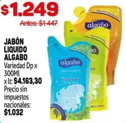 Makro Algabo jabón liquido variedad dp oferta