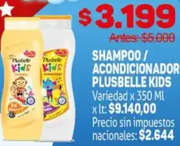 Makro Plusbelle kids shampoo/ acondicionador variedad oferta