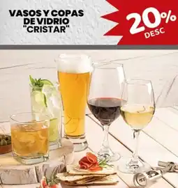 Makro Cristar vasos y copas de vidrio oferta