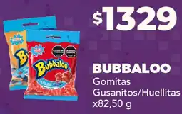Nini Mayorista Bubbaloo gusanitos/huellitas oferta