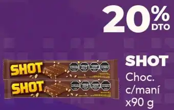 Nini Mayorista Shot choc. c/maní oferta
