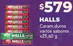 Nini Mayorista Halls caram.duros varios sabores oferta