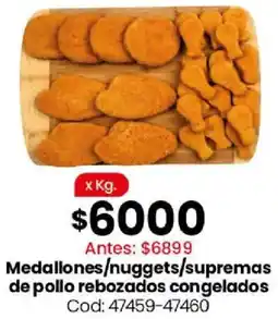 Coto Medallones/nuggets/supremas de pollo rebozados congelados cod: 47459-47460 oferta