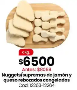 Coto Nuggets/supremas de jamón y queso rebozados congelados oferta