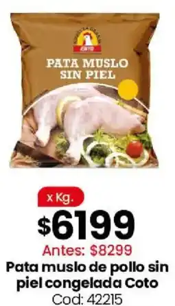 Coto Coto pata muslo de pollo sin piel congelada oferta