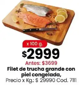 Coto Filet de trucha grande con piel congelada oferta