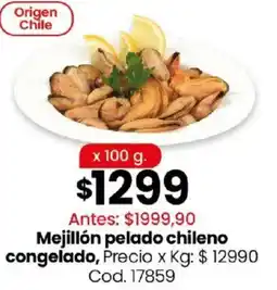 Coto Mejillón pelado chileno congelado oferta