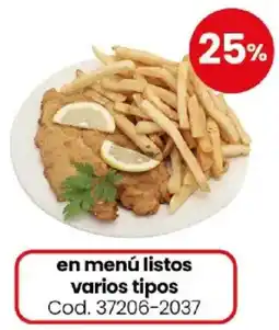 Coto En menú listos varios tipos oferta