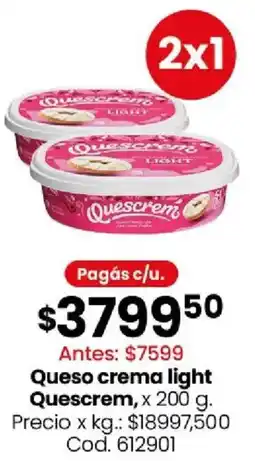 Coto Quescrem queso crema light oferta