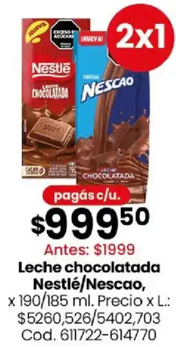 Coto Nestlé/nescao leche chocolatada oferta