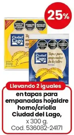 Coto Ciudad del lago en tapas para empanadas hojaldre homo/criolla oferta